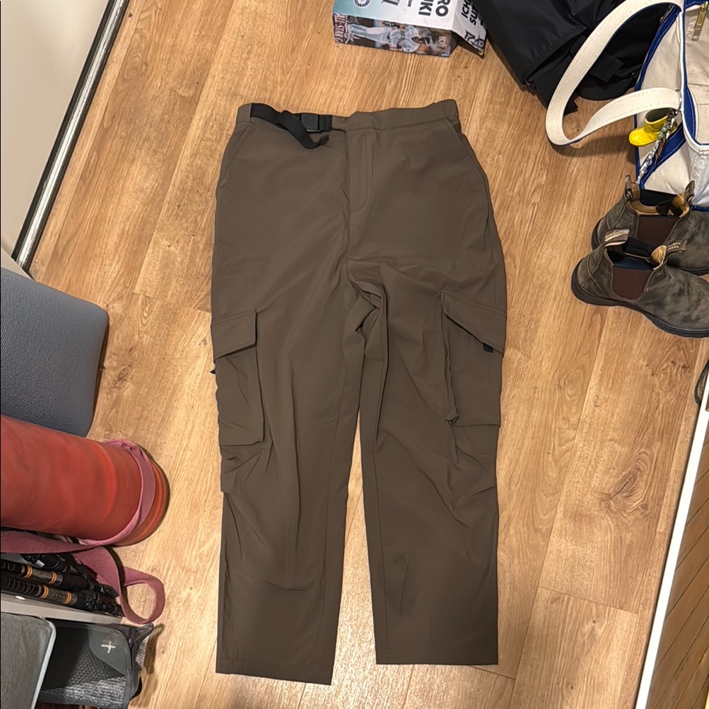 Straight Leg Cargo Pants Brown